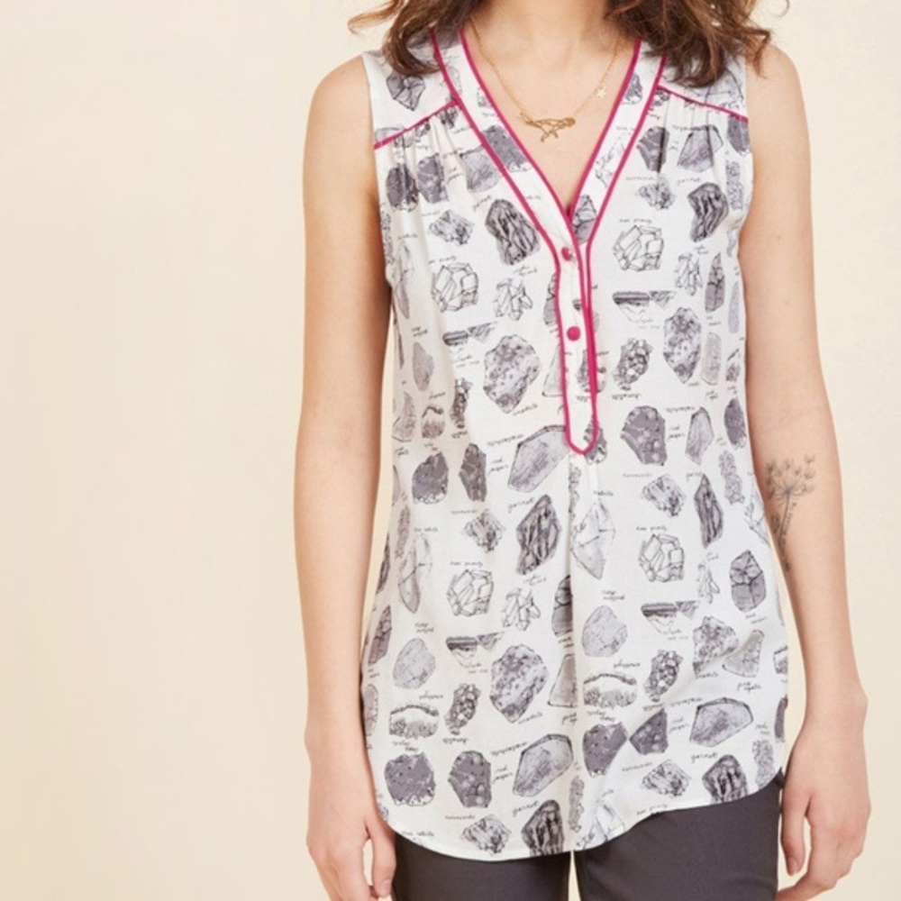 ModCloth Geology/Mineralogy Blouse